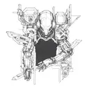 Hacker Cyberpunk Edgerunners tattoo design idea