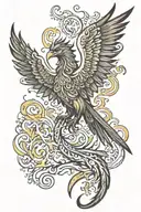 phoenix tattoo design idea