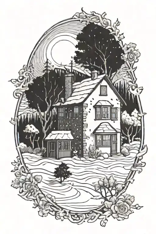 damson idris snowfall tattoo design idea