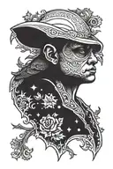 Franklin Saint Snowfall tattoo design idea