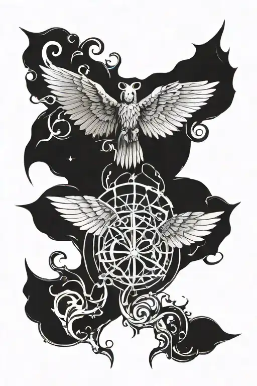 Veles symbol tattoo design idea