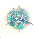 deathly hallows surrounded by the words "so long as one remembers to turn on the light" tattoo design idea