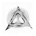 deathly hallows surrounded by the words "so long as one remembers to turn on the light" tattoo design idea