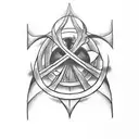 deathly hallows surrounded by the words "so long as one remembers to turn on the light" tattoo design idea