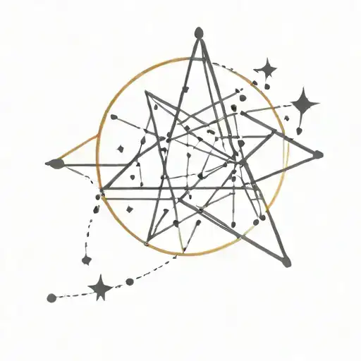 leo star constellation with yours written underneath   tattoo design idea