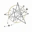 leo star constellation with yours written underneath   tattoo design idea