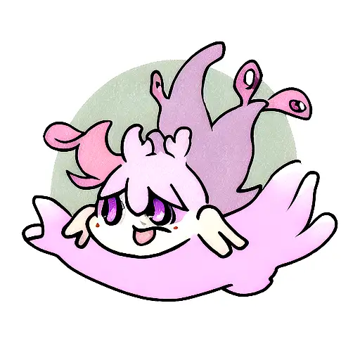 amethyst colored axolotl, chibi art style with a stylized aquarius contellation behind and above it. tattoo design idea