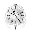 A timepiece with Augusto's name incorporated into the clock hands tattoo design idea