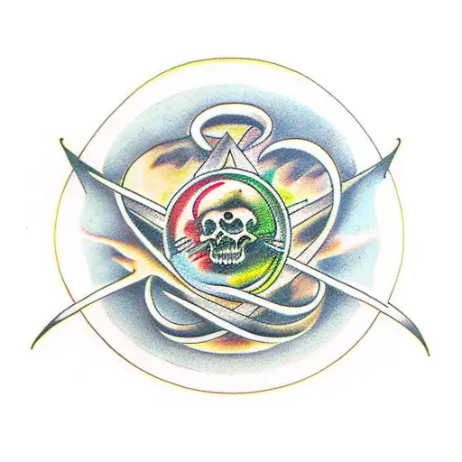 alchemy circle seven deadly sins tattoo design idea