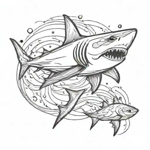 shark tattoo design idea
