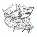 shark tattoo design idea