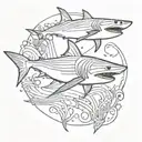 shark tattoo design idea