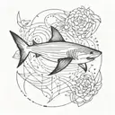 shark tattoo design idea