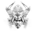 Pipil warrior tattoo design idea