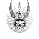 Pipil warrior tattoo design idea