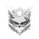 we are but dust and shadows  tattoo design idea