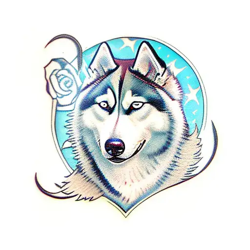 Sibirian Husky tattoo by Steve Butcher  Photo 31701
