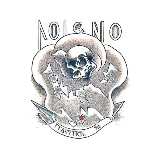 no risk no story  tattoo design idea