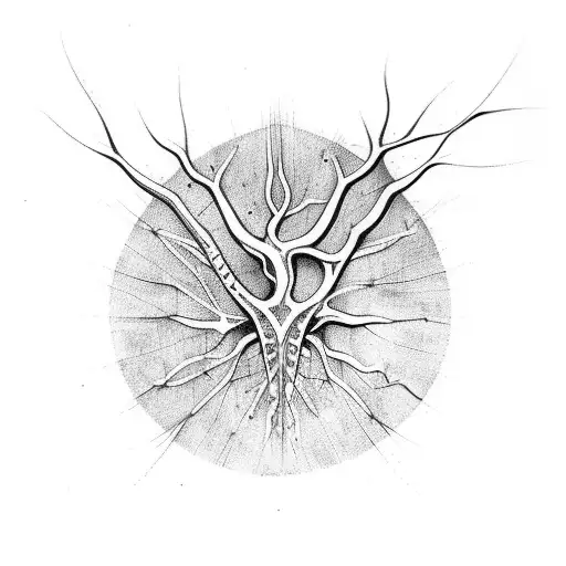 neuron Leonardo da Vinci  tattoo design idea