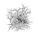neuron da Vinci  tattoo design idea