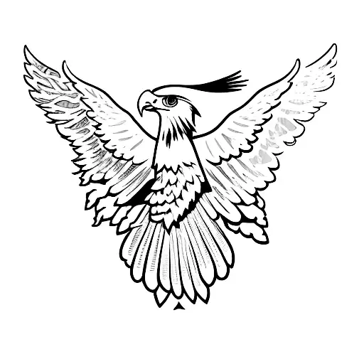 "There goes my hero, he's ordinary" in text with eagle wings in the background  tattoo design idea