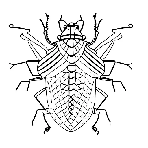 cockroach tattoo design idea
