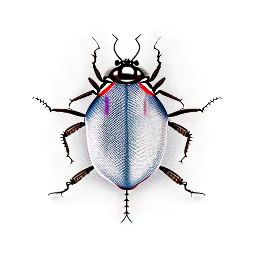 cockroach tattoo design idea
