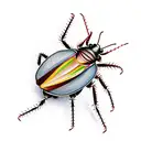 cockroach tattoo design idea
