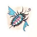 cockroach tattoo design idea