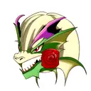 Dragon with a rose eye tattoo design idea