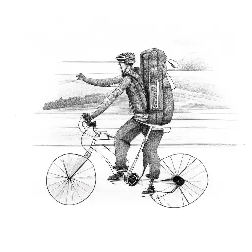 bicycle mtb tattoo design idea