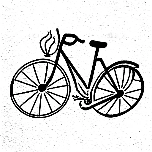 Mountain Bike Tattoo Vector Images 61