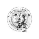 bicycle mtb tattoo design idea