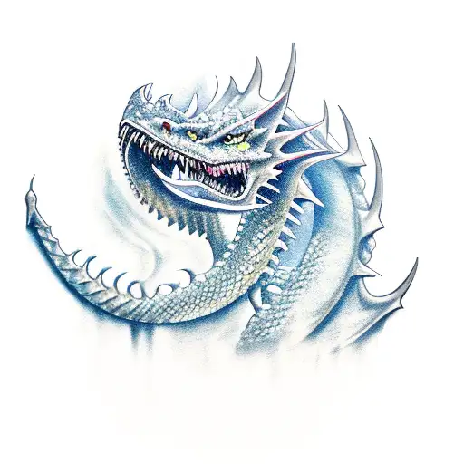 sword with dragon tattoo design idea