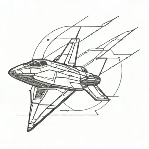 Mass Effect Normandy Ship tattoo design idea