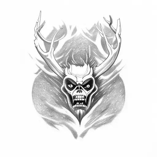 Wendigo  tattoo design idea