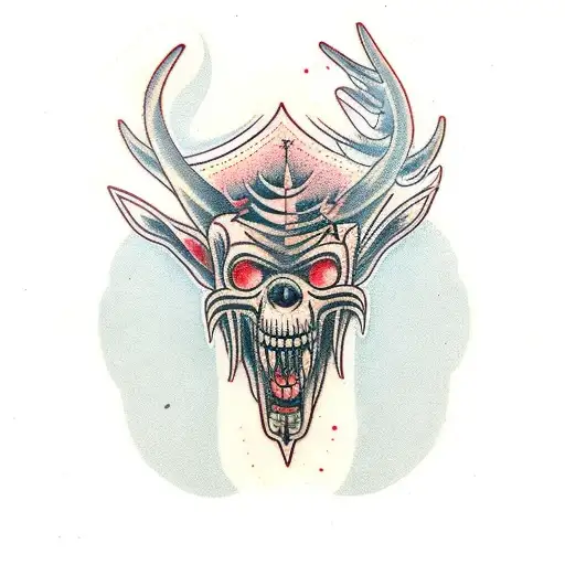 Wendigo  tattoo design idea
