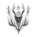 Wendigo  tattoo design idea