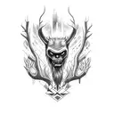 Wendigo  tattoo design idea