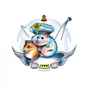 hamster  tattoo design idea