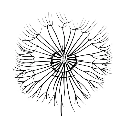 Dandelion tattoo design idea