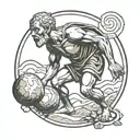 Sisyphus Epictetus  tattoo design idea