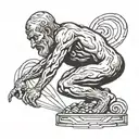 Sisyphus Epictetus  tattoo design idea