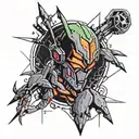 evangelion neon Genesis tattoo design idea