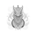 name " Ahmed " decorated tattoo design idea