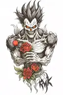 ryuk realism style tattoo tattoo design idea