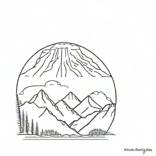 Mount Kilimanjaro mountain tattoo design idea
