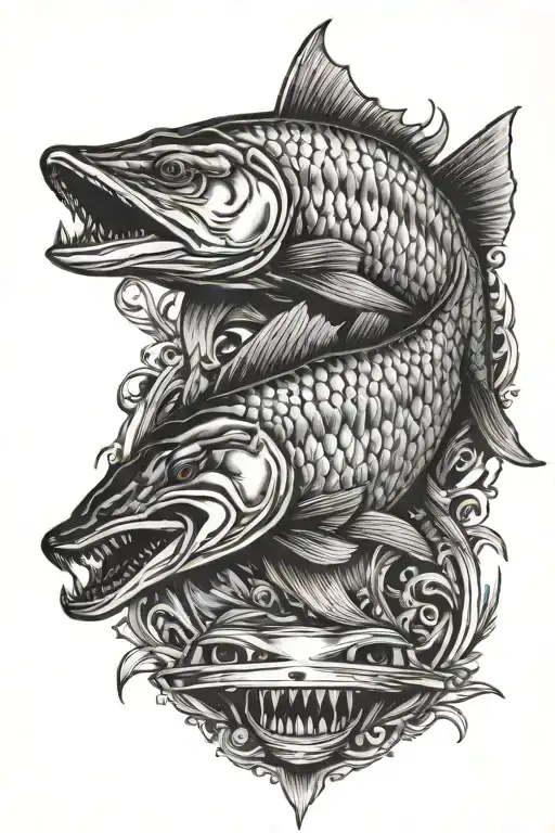 Tarpon tattoo design idea