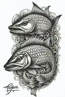 Tarpon tattoo design idea