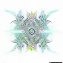 Green and blue, trippy things, Rick and morty, nature, soulties tattoo design idea